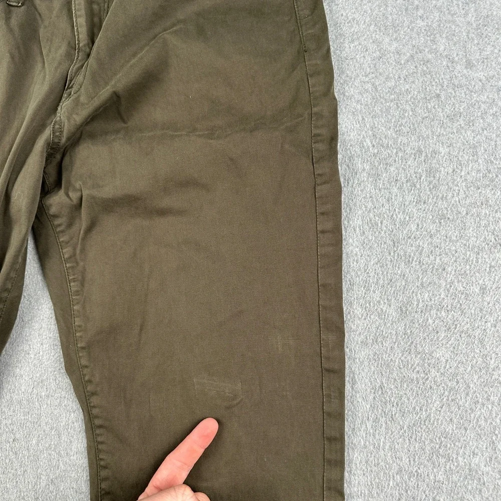 Lucky Brand Pants Mens 34x32 Brown 410 Athletic Fit Casual Chino Cotton Preppy - Picture 9 of 14